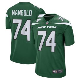 Nick Mangold 74 New York Jets Men Retired Jersey - Gotham Green