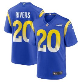 Ronnie Rivers 20 Los Angeles Rams Men Team Game Jersey - Royal
