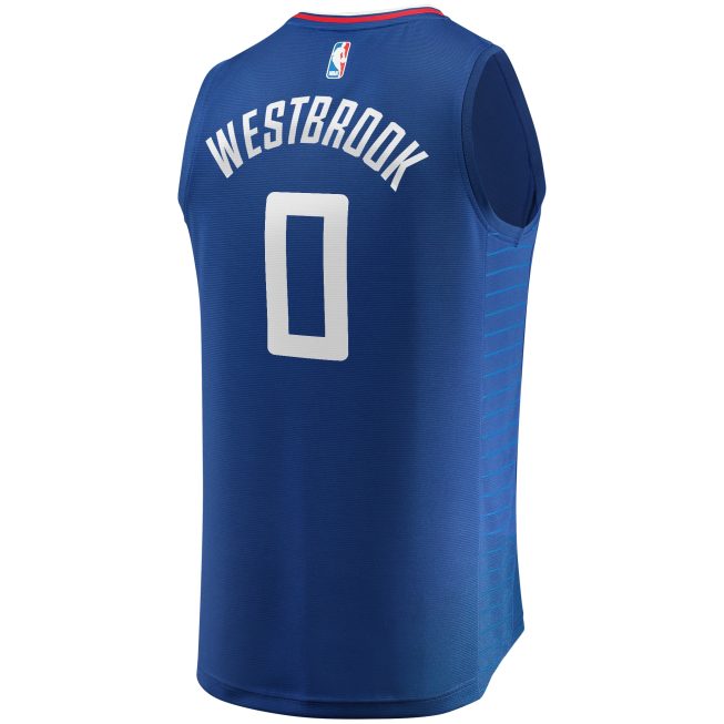 Russell Westbrook LA Clippers Fanatics Youth Fast Break Player Jersey - Icon Edition - Royal - Image 3