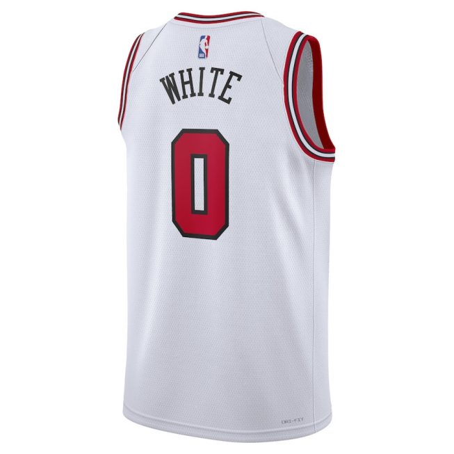 Coby White 0 Chicago Bulls Unisex Swingman Jersey - Association Edition - White - Image 3