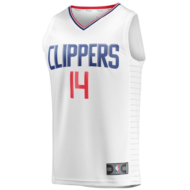 Terance Mann LA Clippers Fanatics Fast Break Player Jersey - Association Edition - White - Image 2