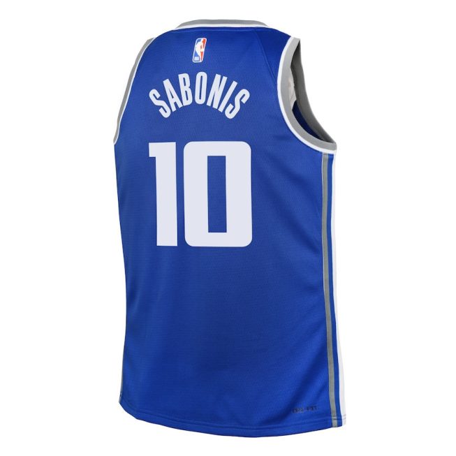 Domantas Sabonis 10 Sacramento Kings 2023/24 City Edition Swingman YOUTH Jersey - Blue - Image 3
