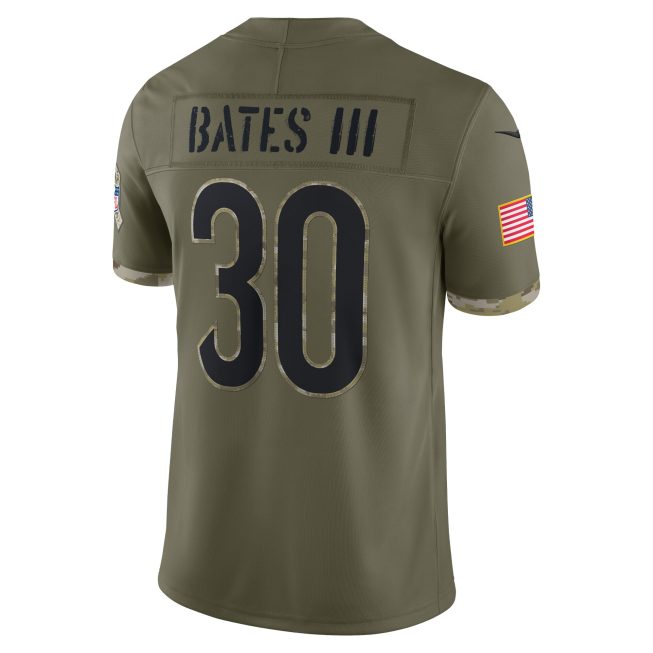 Jessie Bates III Cincinnati Bengals 2022 Salute To Service Limited Jersey - Olive - Image 3