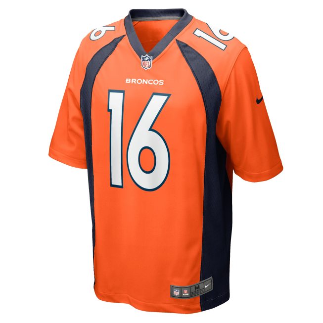 Wil Lutz Denver Broncos Game Jersey - Orange - Image 2
