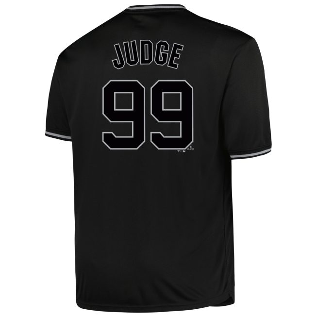 Aaron Judge New York Yankees Profile Big & Tall Pop Fashion Player Jersey - Black - Image 3