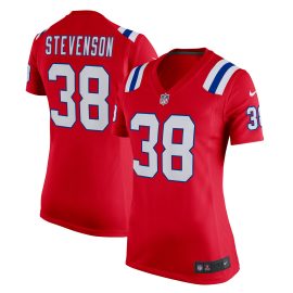 Rhamondre Stevenson New England Patriots Women's Alternate Game Player Jersey - Red