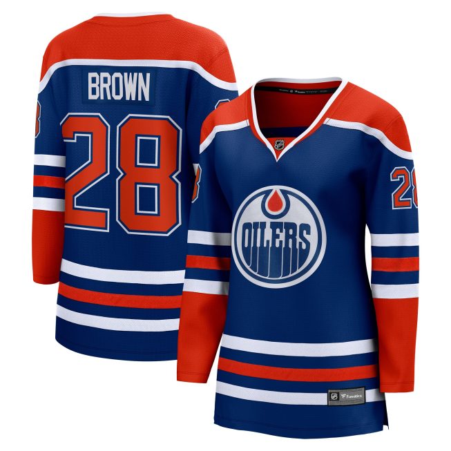 Connor Brown Edmonton Oilers Fanatics Women's Home Breakaway Player Jersey - Royal