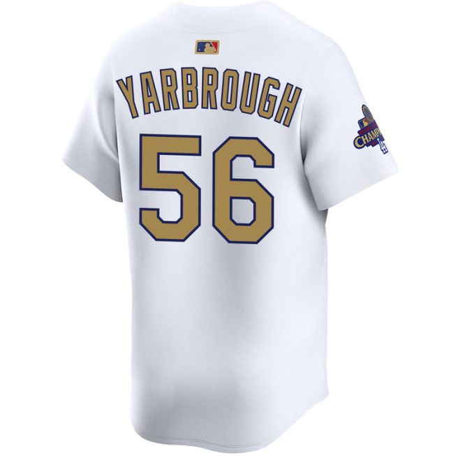 Ryan Yarbrough Los Angeles Dodgers Home 2025 Gold Collection Limited Jersey - Image 2