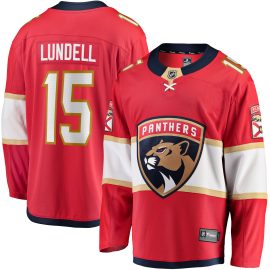 Anton Lundell Florida Panthers Fanatics Home Breakaway Player Jersey - Red
