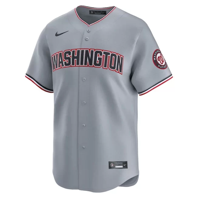 Washington Nationals Road Limited Men Jersey - Gray - Image 2