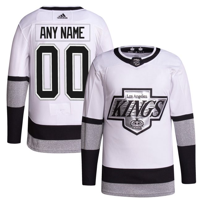 Los Angeles Kings Alternate 2021/22 Primegreen Authentic Custom Jersey - White