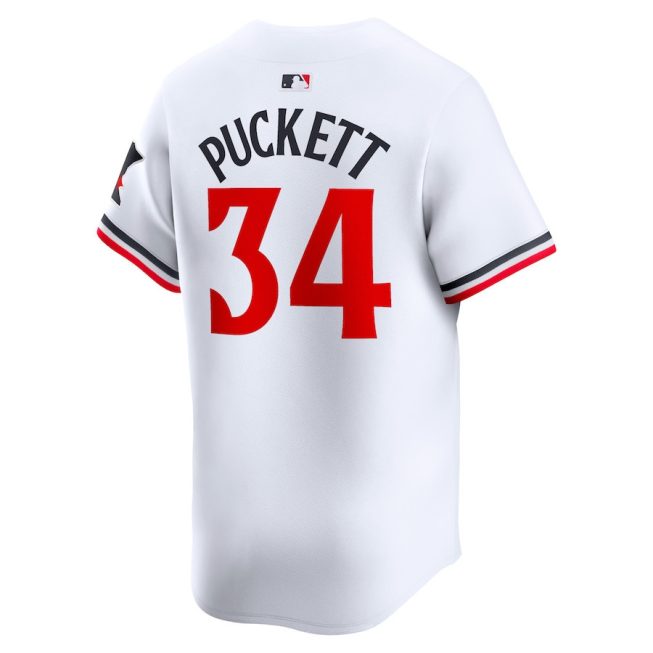 Kirby Puckett 34 Minnesota Twins Home Limited Player Men Jersey - White - Image 3