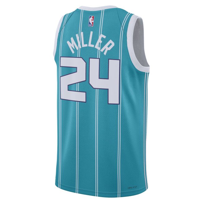 Brandon Miller Charlotte Hornets Unisex Draft Swingman Jersey - Icon Edition - Teal - Image 3