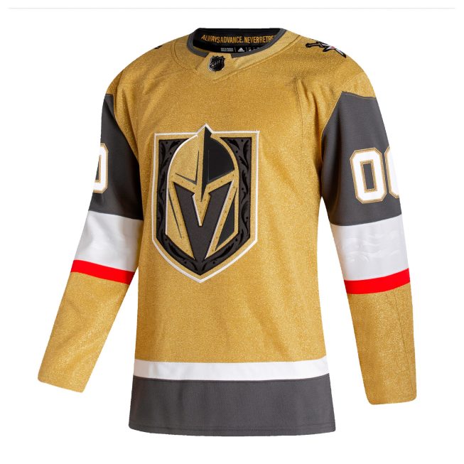 Vegas Golden Knights Home Authentic Custom Jersey - Gold - Image 2