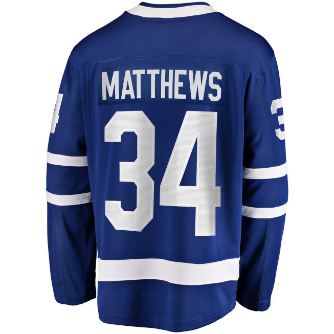 Auston Matthews Toronto Maple Leafs Fanatics Home Breakaway Jersey - Blue - Image 3