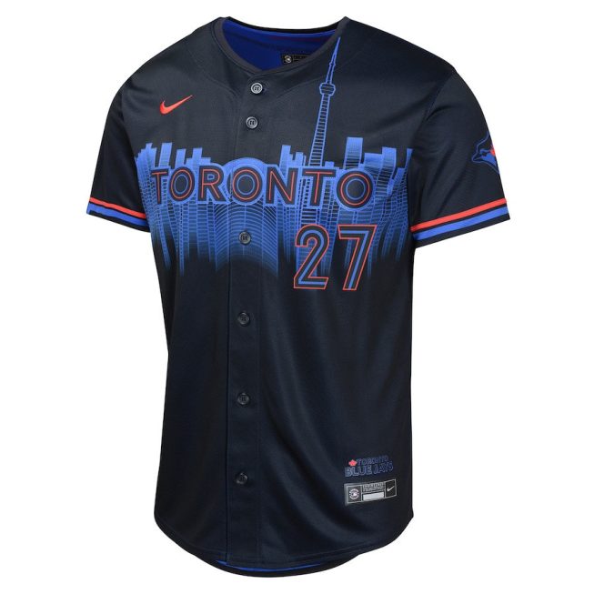 Vladimir Guerrero 27 Toronto Blue Jays 2024 City Connect Limited YOUTH Jersey - Navy - Image 2