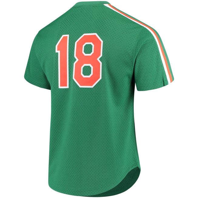 Darryl Strawberry New York Mets Mitchell & Ness Cooperstown Mesh Batting Practice Jersey - Green - Image 3