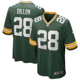 AJ Dillon Green Bay Packers Game Player Jersey - Green