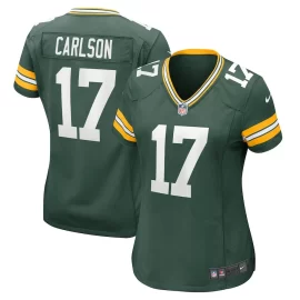 Anders Carlson 17 Green Bay Packers Women Game Jersey - Green