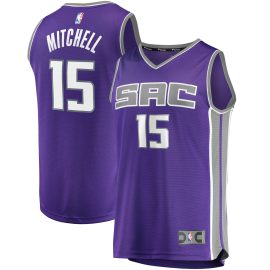 Davion Mitchell Sacramento Kings Fanatics Youth Fast Break Replica Jersey Purple - Icon Edition
