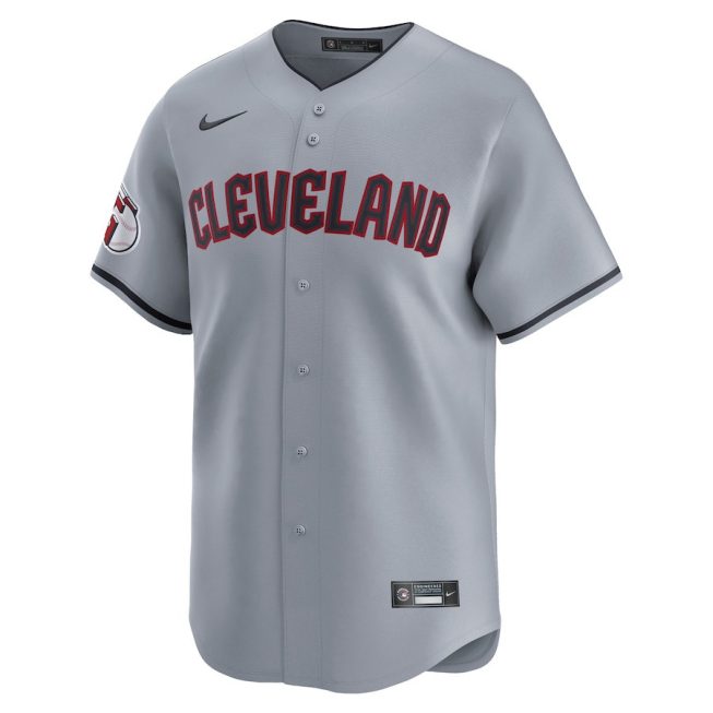 Cleveland Guardians Road Limited Men Jersey - Gray - Image 2