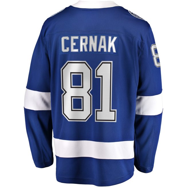 Erik Cernak Tampa Bay Lightning Fanatics Home Breakaway Player Jersey - Blue - Image 3
