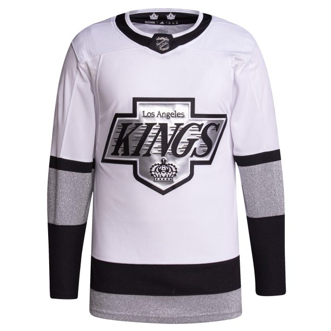Los Angeles Kings Alternate 2021/22 Primegreen Authentic Custom Jersey - White - Image 2