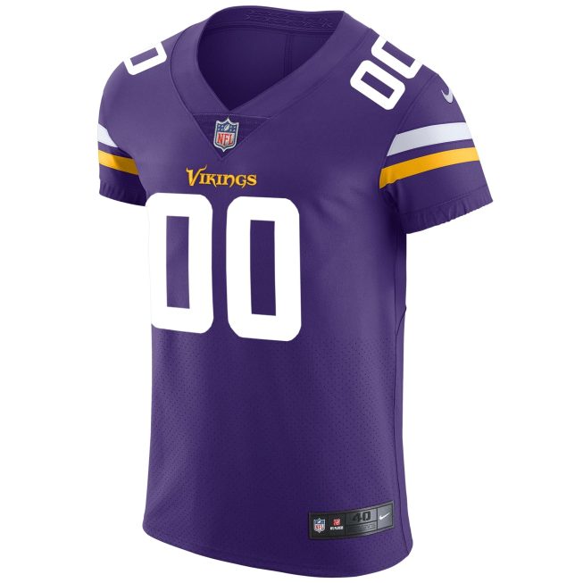 Minnesota Vikings Vapor Untouchable Custom Elite Jersey - Purple - Image 2