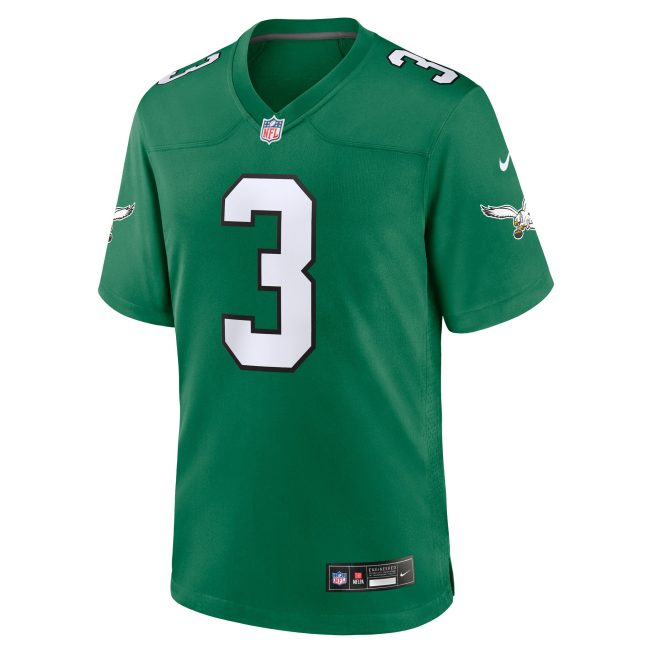 Nolan Smith Philadelphia Eagles Alternate Game Jersey - Kelly Green - Image 2