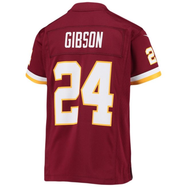 Antonio Gibson 24 Washington Commanders Team Game YOUTH Jersey - Burgundy - Image 3