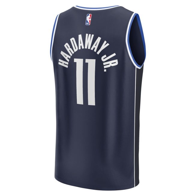 Tim Hardaway Jr. Dallas Mavericks Fanatics Fast Break Replica Player Jersey - Statement Edition - Navy - Image 3