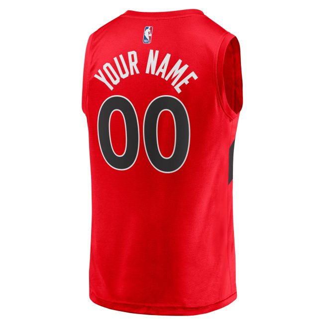 Toronto Raptors Fanatics Youth Fast Break Replica Custom Jersey - Icon Edition - Red - Image 3