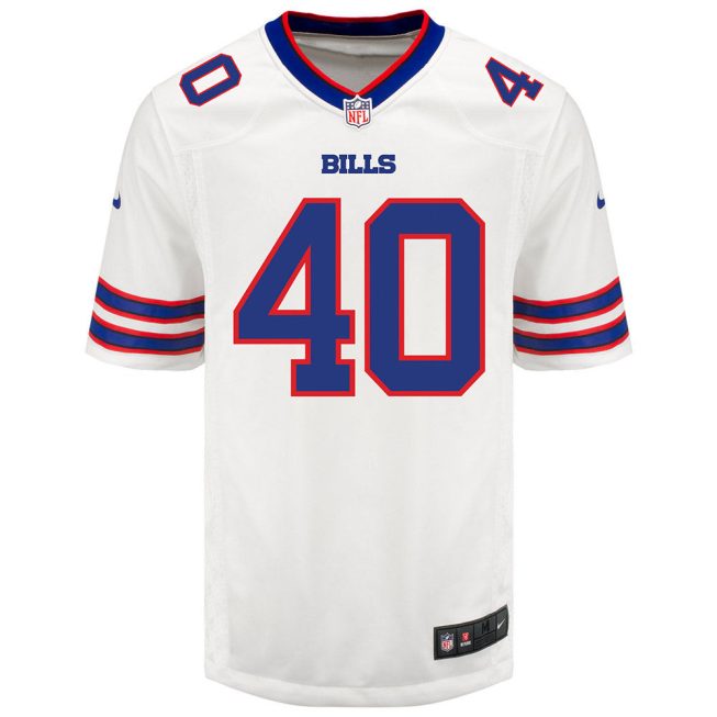 Von Miller 40 Buffalo Bills Men Away Game Jersey - White - Image 2