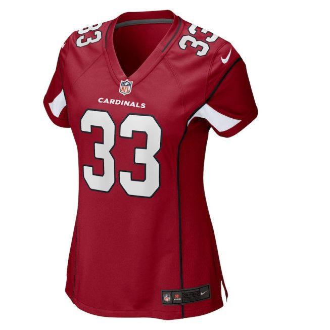 Antonio Hamilton 33 Arizona Cardinals Women GameJersey - Cardinal - Image 2