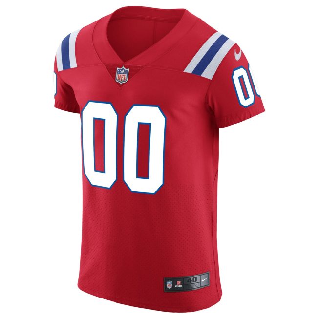 New England Patriots Vapor Untouchable Custom Elite Jersey - Red - Image 2