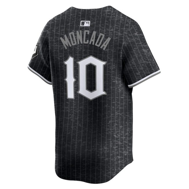 Yoán Moncada 10 Chicago White Sox City Connect Retired Men Jersey - Black - Image 3