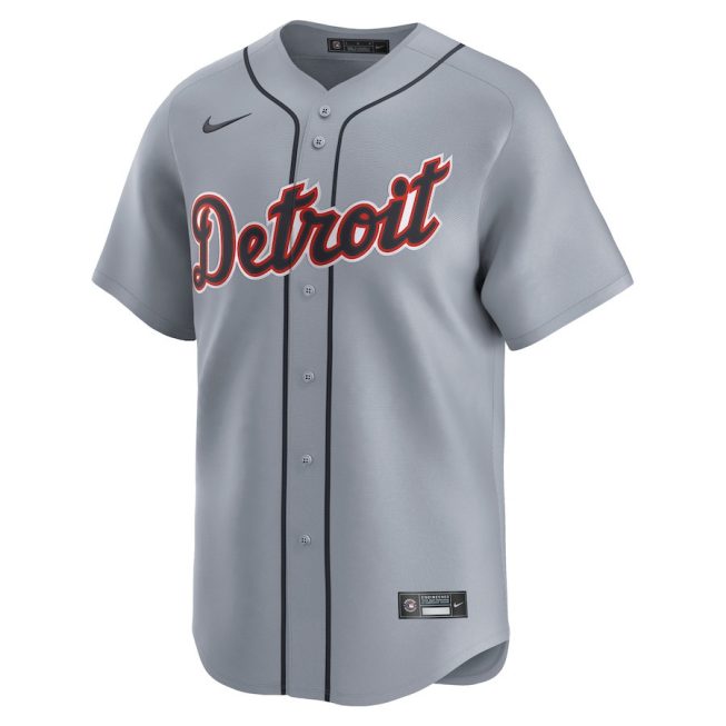 Detroit Tigers Road Limited Men Jersey - Gray - Image 2