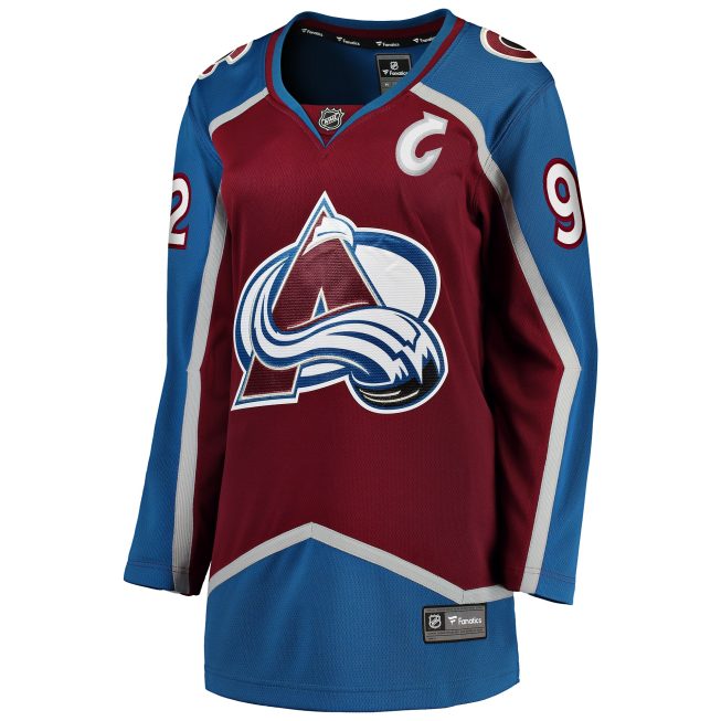 Gabriel Landeskog Colorado Avalanche Fanatics Women's Captain Patch Home Breakaway Player Jersey - Burgundy - Image 2