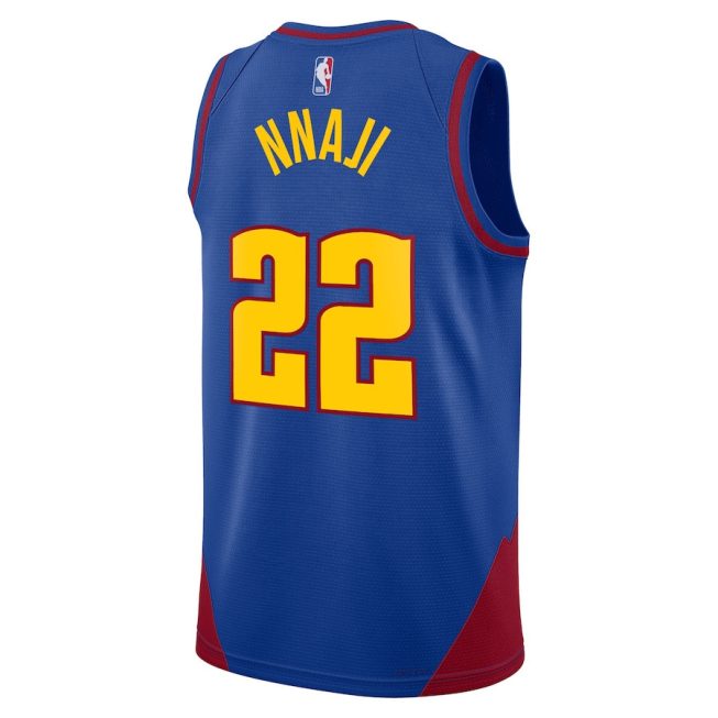Zeke Nnaji 22 Denver Nuggets Unisex Swingman Jersey - Statement Edition - Royal - Image 3
