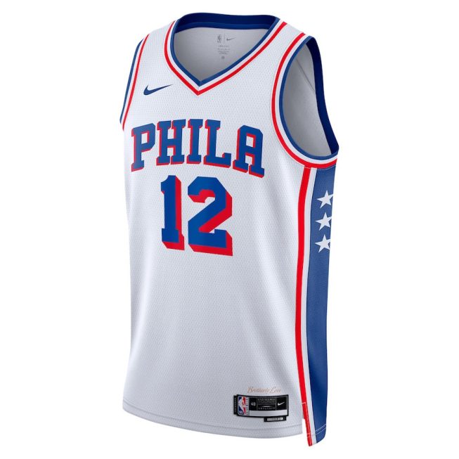 Tobias Harris 12 Philadelphia 76ers 2023/24 Swingman Jersey - Association Edition - White - Image 2