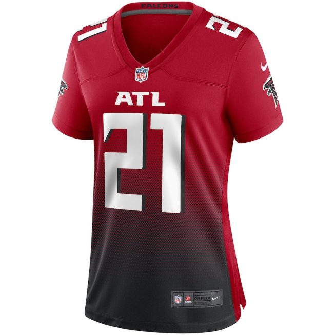 Todd Gurley II 21 Atlanta Falcons Women 2nd Alternate Game Jersey - Red - Image 2