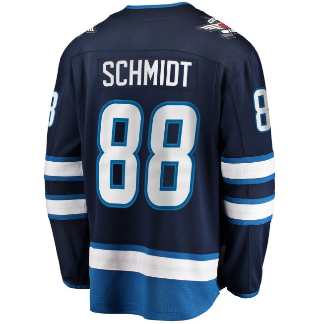 Nate Schmidt Winnipeg Jets Fanatics Home Premier Breakaway Player Jersey - Navy - Image 3