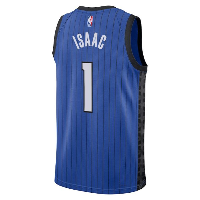 Jonathan Isaac 1 Orlando Magic Unisex Swingman Jersey - Statement Edition - Royal - Image 3
