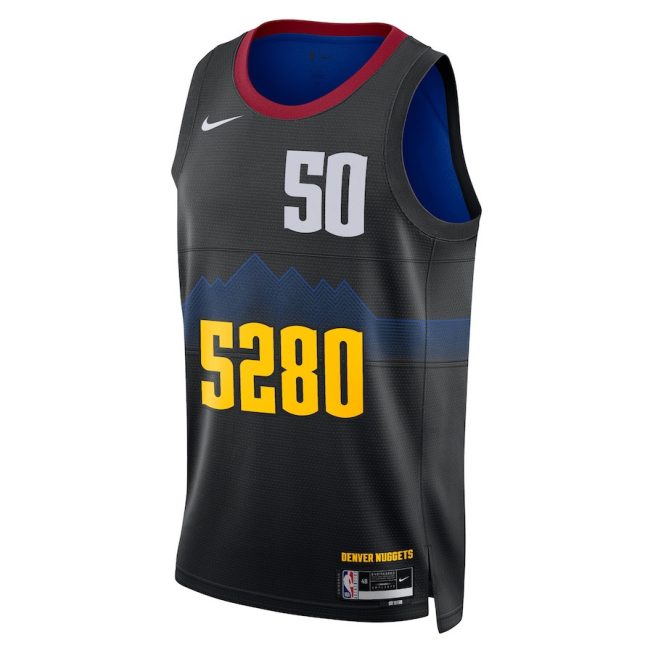 Aaron Gordon 50 Denver Nuggets 2023/24 City Edition Swingman Jersey - Black - Image 2