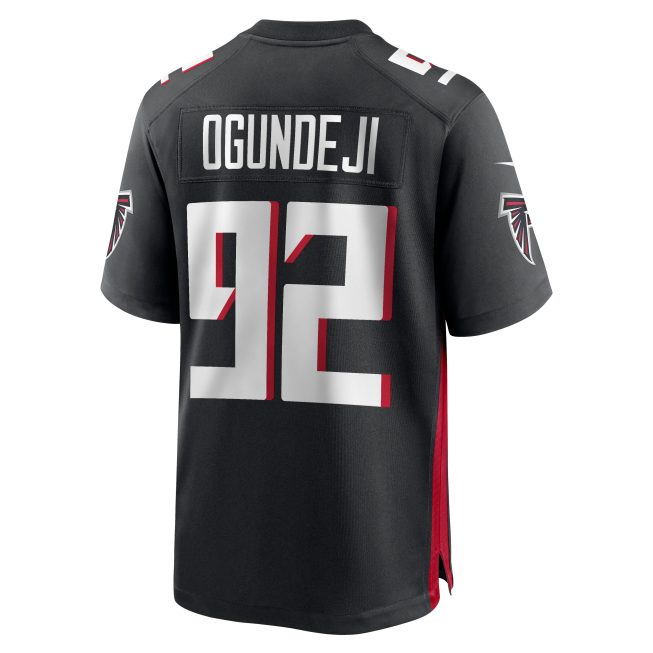 Adetokunbo Ogundeji Atlanta Falcons Game Jersey - Black - Image 3