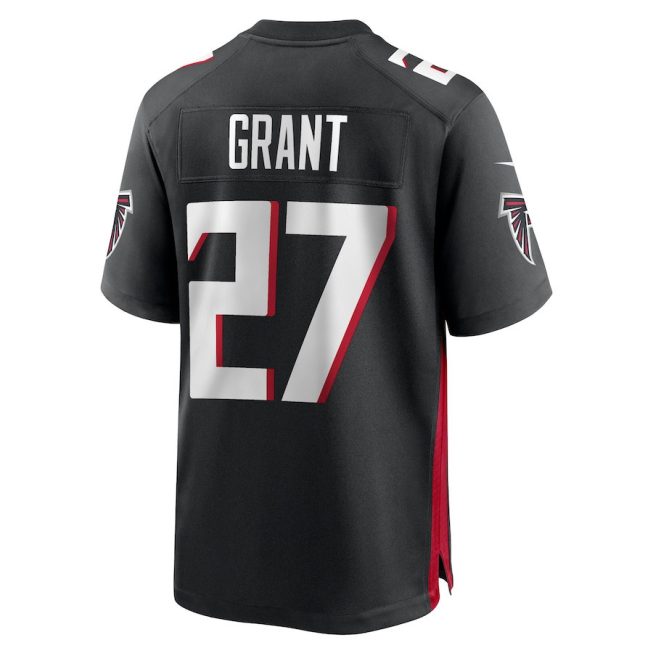 Richie Grant 27 Atlanta Falcons Men's Game Jersey - Black - Image 3