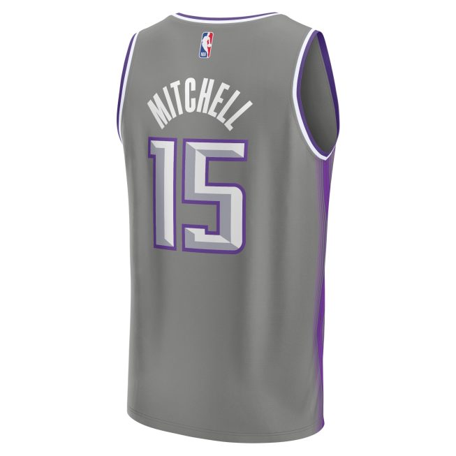 Davion Mitchell Sacramento Kings Fanatics Fastbreak Jersey - City Edition - Gray - Image 3