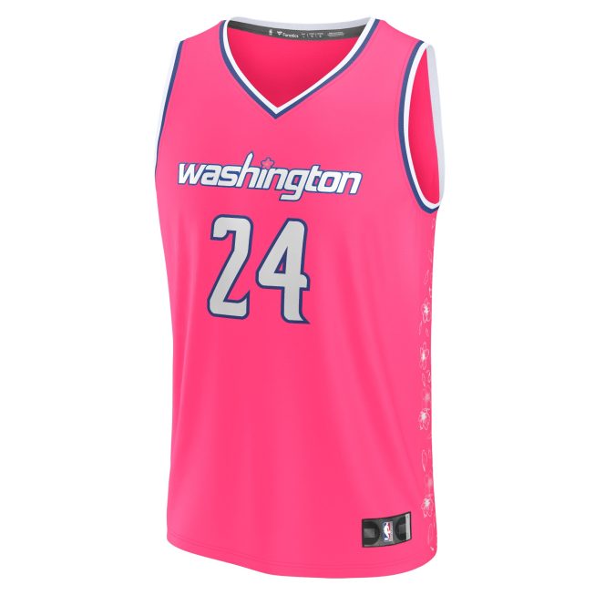 Corey Kispert Washington Wizards Fanatics Fastbreak Jersey - City Edition - Pink - Image 2