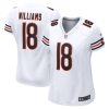 Caleb Williams 18 Chicago Bears 2024 Draft Game Player Jersey - White