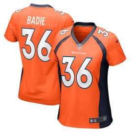 Tyler Badie Denver Broncos Women's Team Game Jersey - Orange